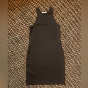 Helmut Lang technical neoprene black dress